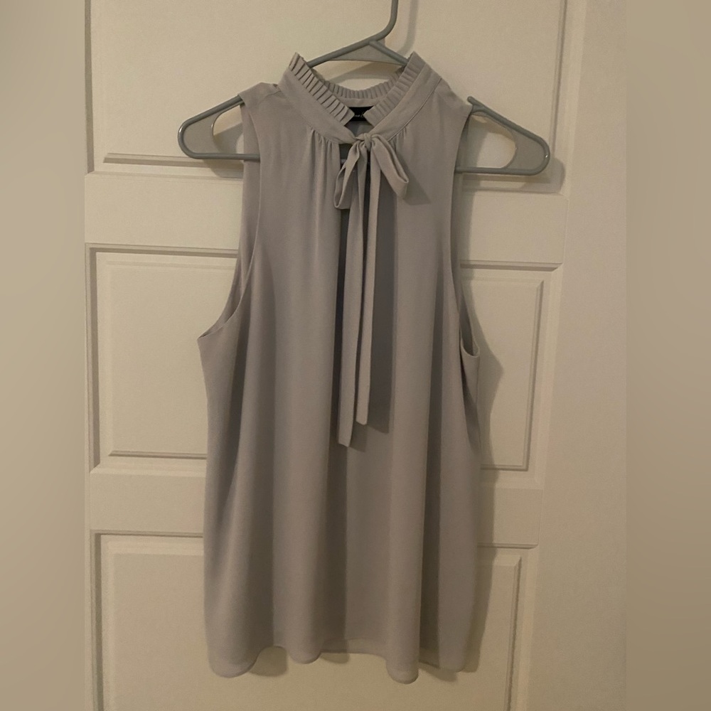 Sleeveless Tie Neck Top